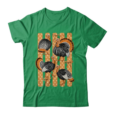 Cute Thanksgiving Turkey Stripes Coquette Bow Fall Women Shirt & Sweatshirt | siriusteestore