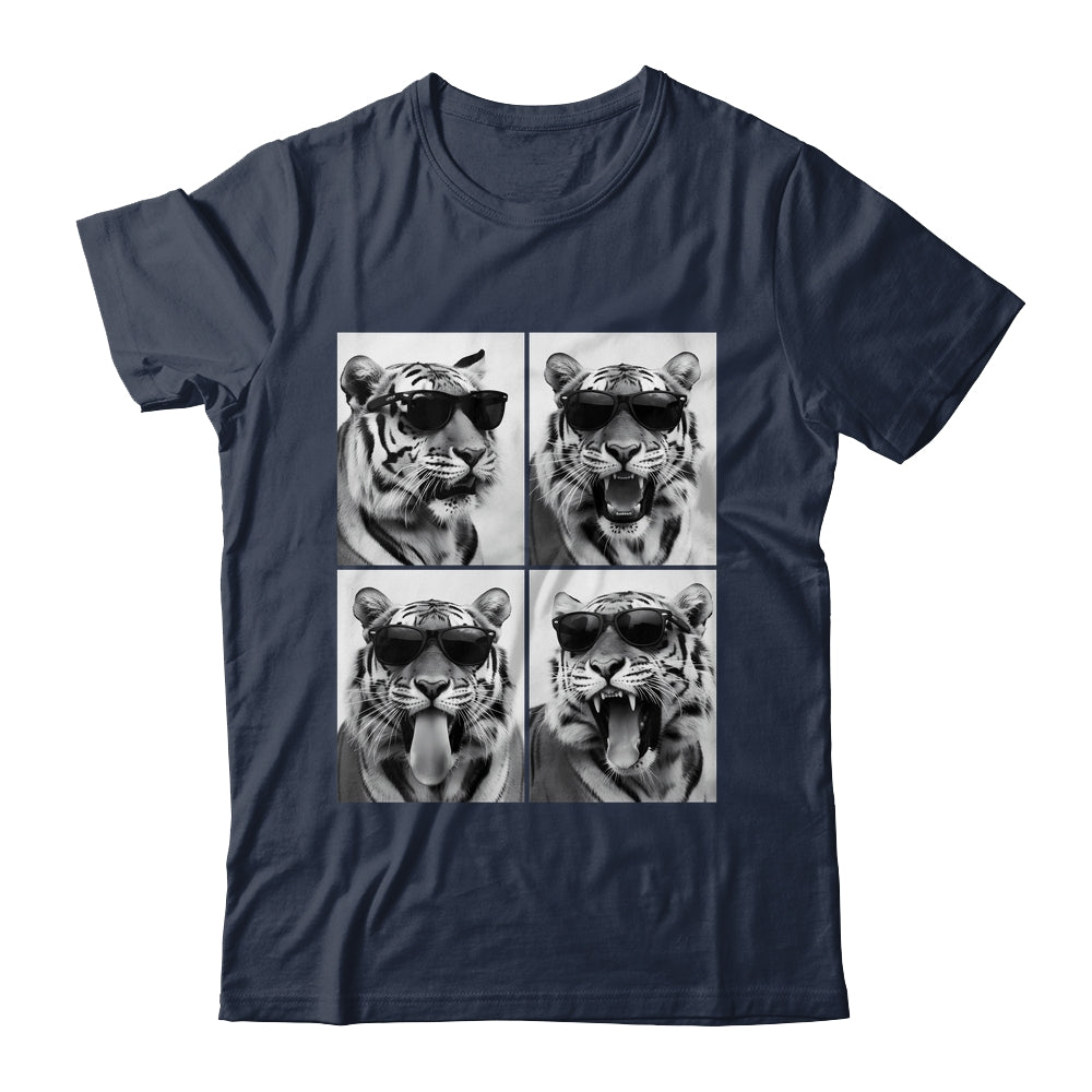 Cute Tigers With Sunglasses Cool Funny Animals Photo Booth Shirt & Hoodie | siriusteestore