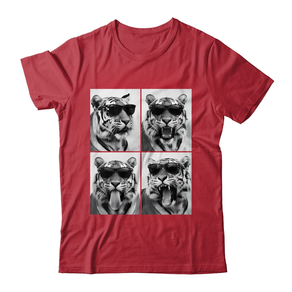 Cute Tigers With Sunglasses Cool Funny Animals Photo Booth Shirt & Hoodie | siriusteestore
