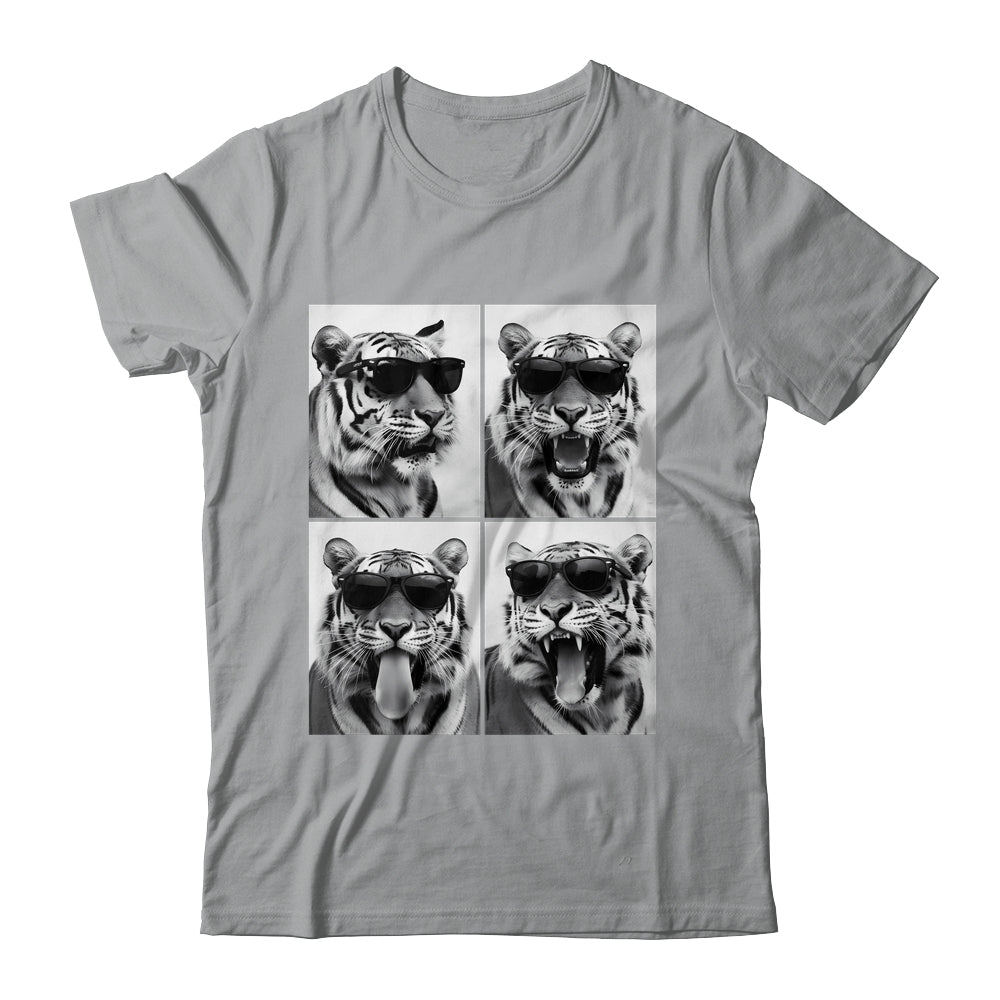 Cute Tigers With Sunglasses Cool Funny Animals Photo Booth Shirt & Hoodie | siriusteestore