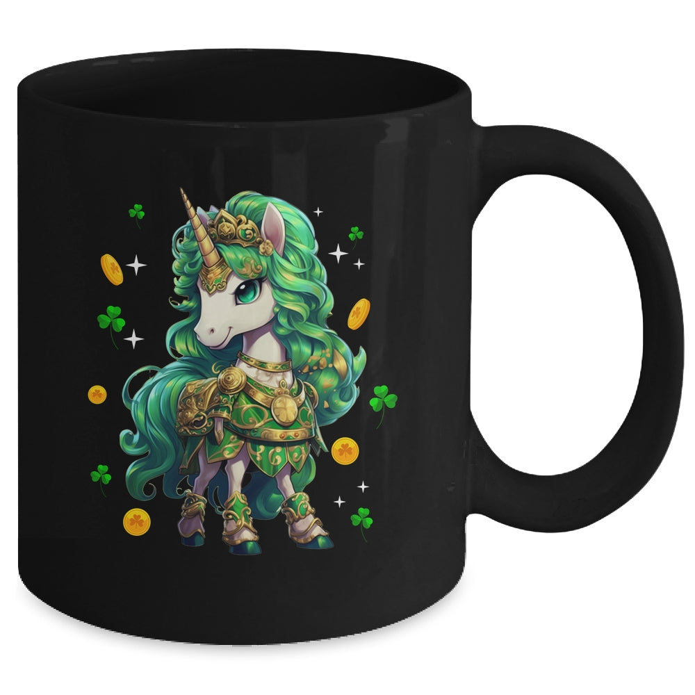 Cute Unicorn Leprecorn St Patrick Day Lucky Irish Girls Kids Mug | siriusteestore