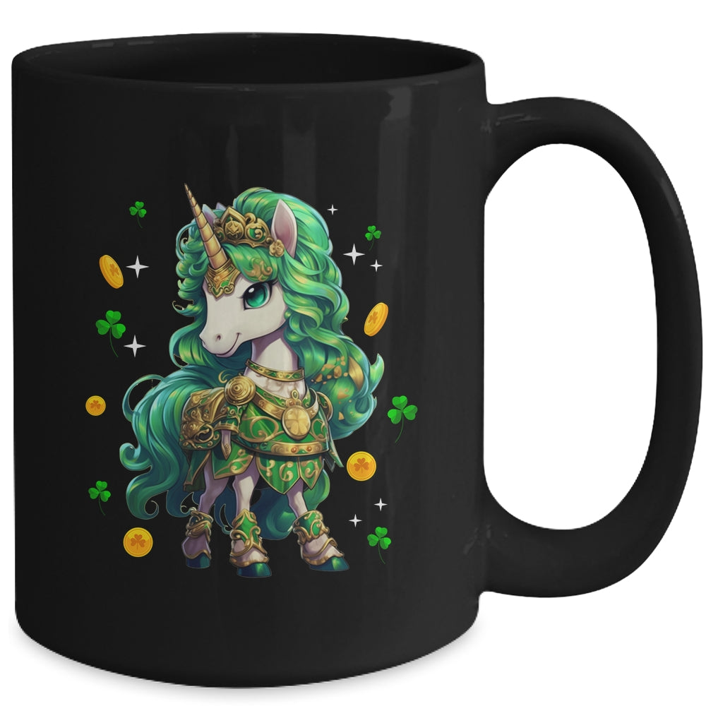 Cute Unicorn Leprecorn St Patrick Day Lucky Irish Girls Kids Mug | siriusteestore
