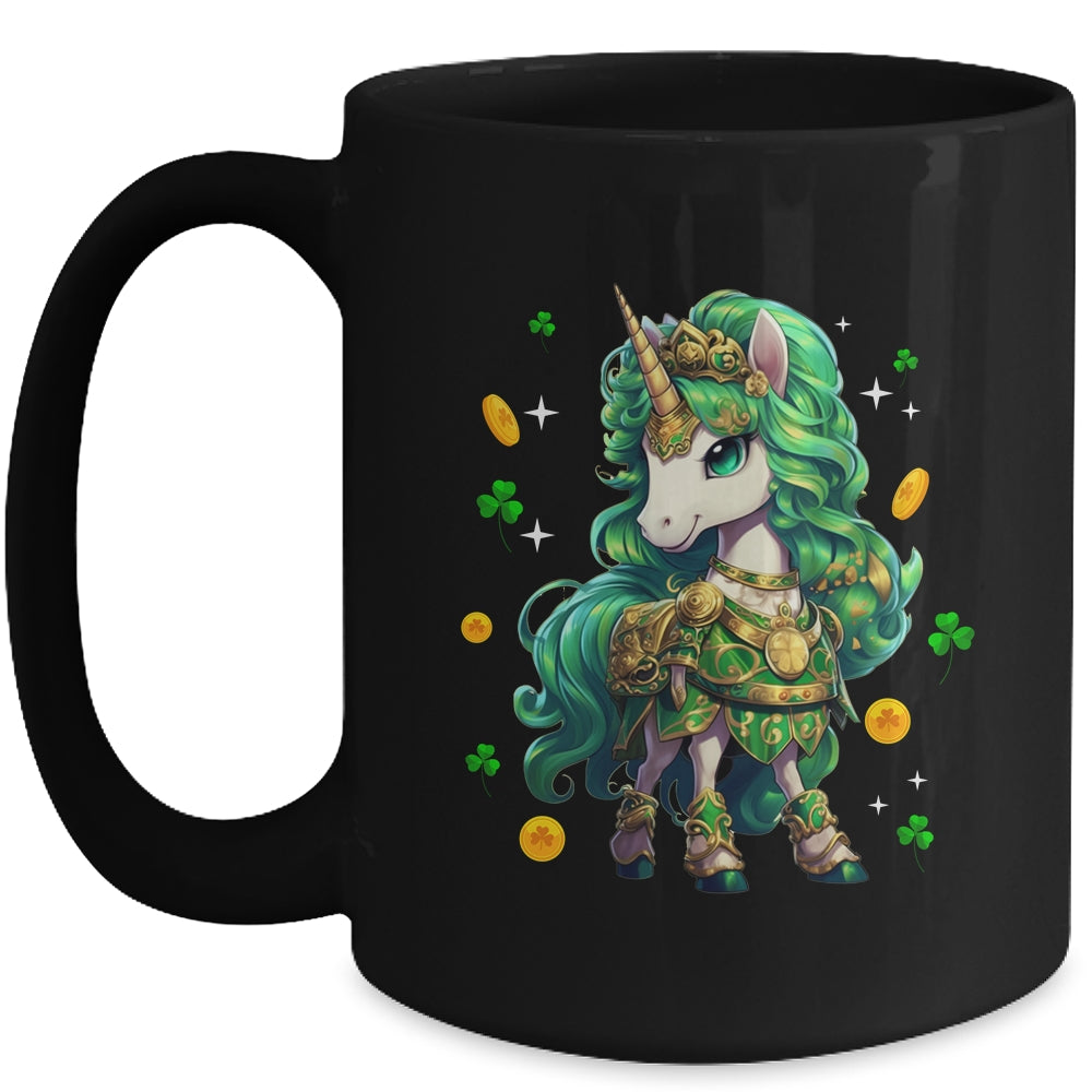 Cute Unicorn Leprecorn St Patrick Day Lucky Irish Girls Kids Mug | siriusteestore