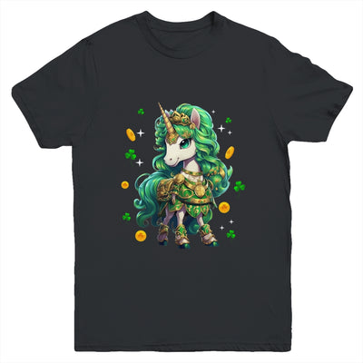 Cute Unicorn Leprecorn St Patrick Day Lucky Irish Girls Kids Youth Shirt | siriusteestore