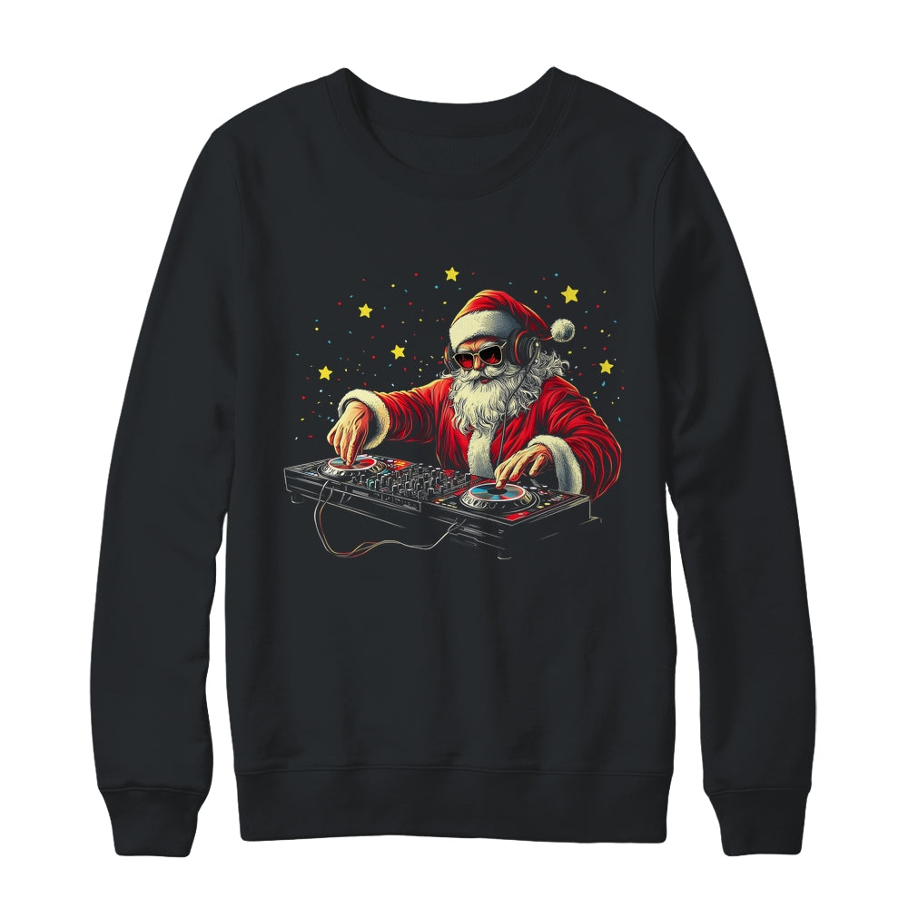 DJ Santa Claus Christmas Beats Funny House Music Musical Shirt & Sweatshirt | siriusteestore