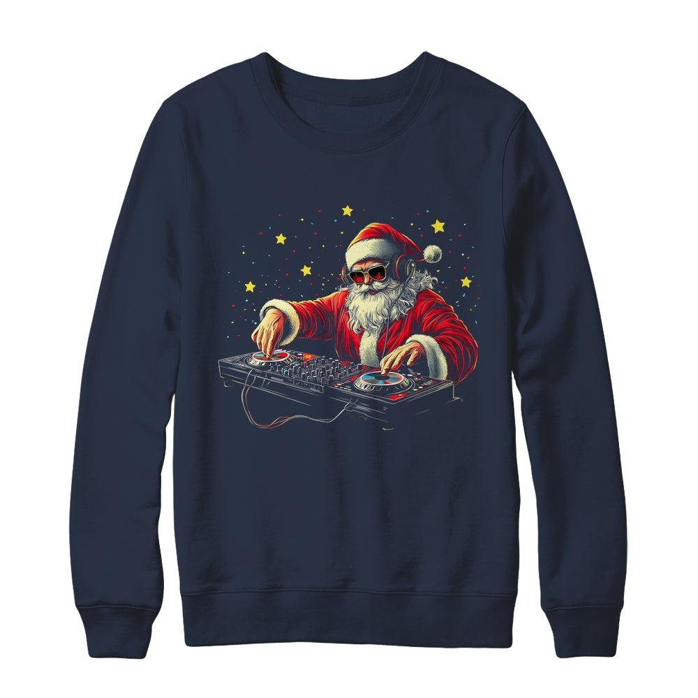 DJ Santa Claus Christmas Beats Funny House Music Musical Shirt & Sweatshirt | siriusteestore