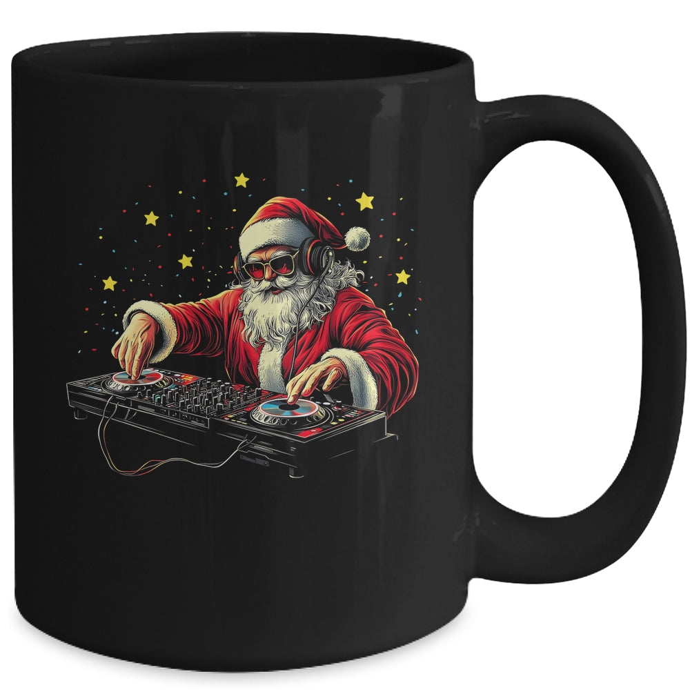 DJ Santa Claus Christmas Beats Funny House Music Musical Mug | siriusteestore