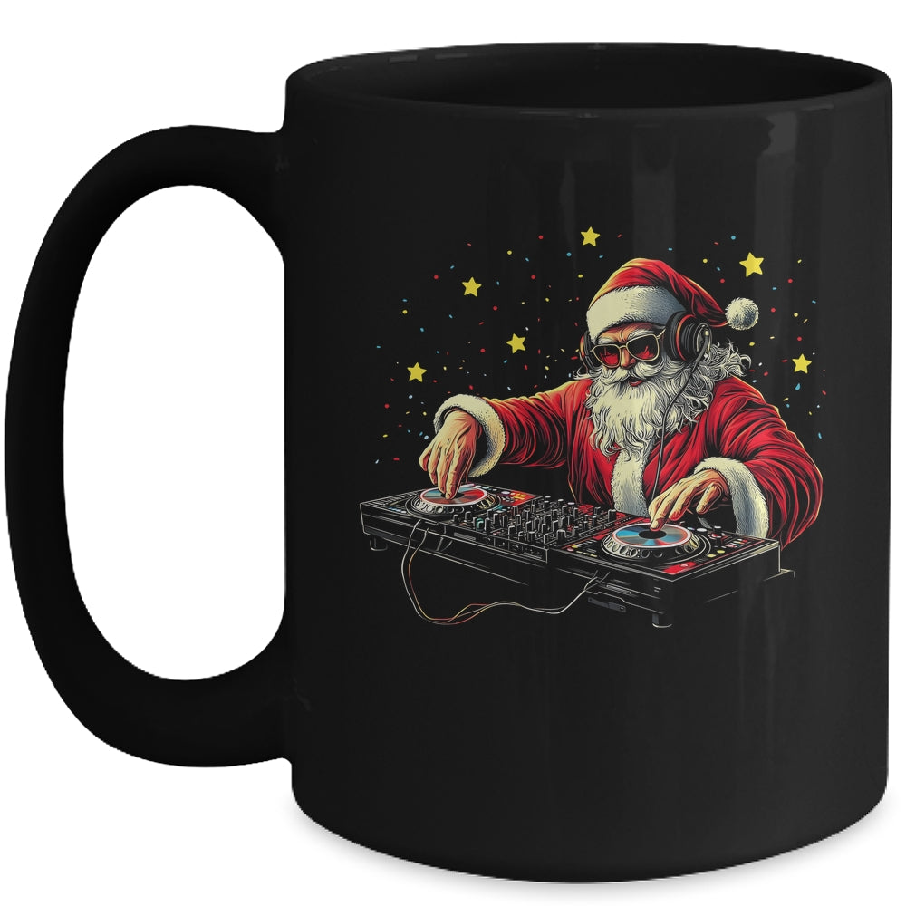DJ Santa Claus Christmas Beats Funny House Music Musical Mug | siriusteestore