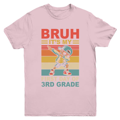 Dabbing Boy Bruh It's My First Day Of 3rd Grade Third Grade Youth Shirt | siriusteestore