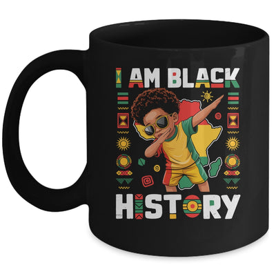 Dabbing Boy I Am Black History Month African American Kids Mug | siriusteestore