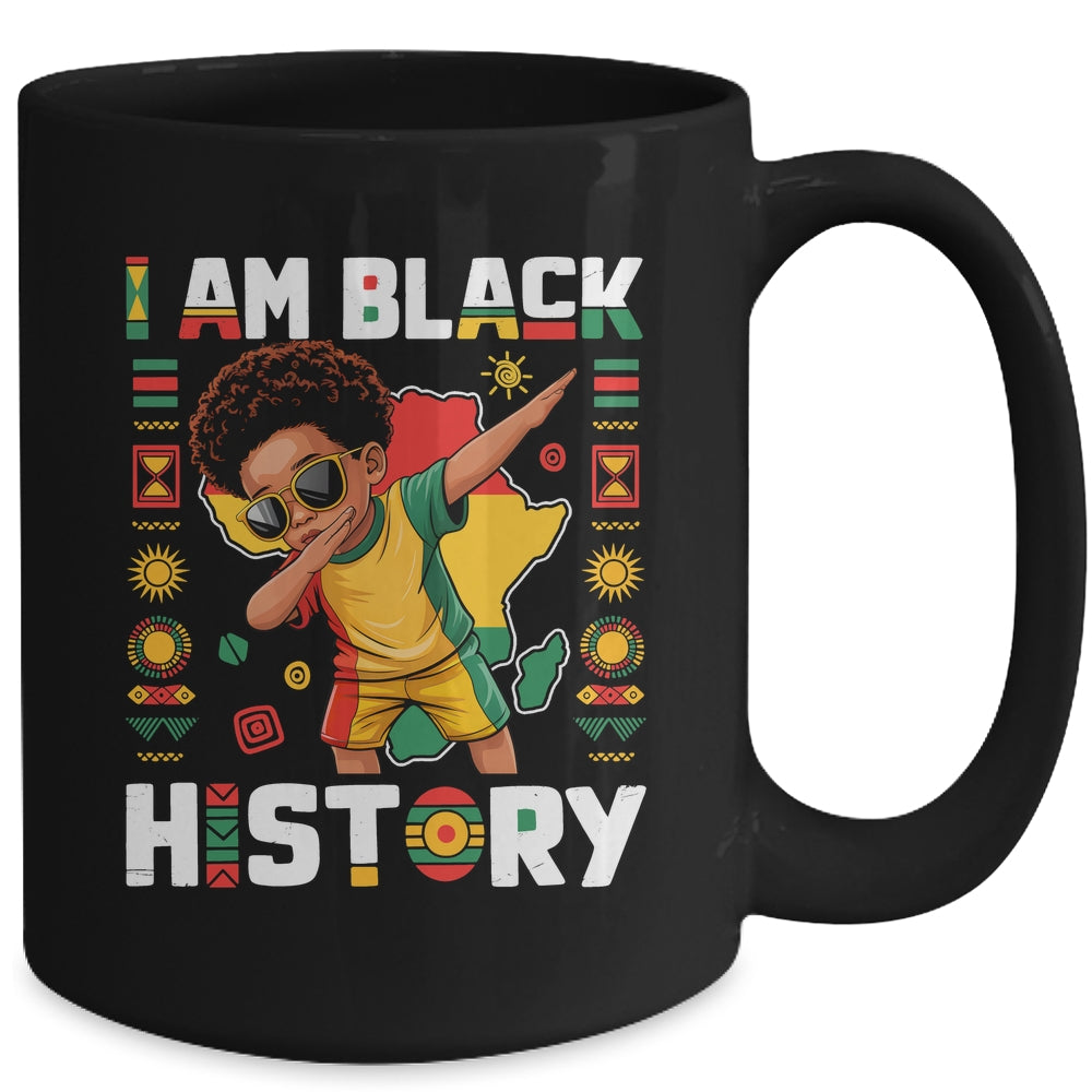 Dabbing Boy I Am Black History Month African American Kids Mug | siriusteestore