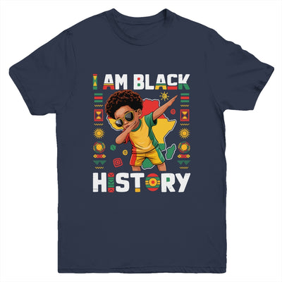 Dabbing Boy I Am Black History Month African American Kids Youth Shirt | siriusteestore