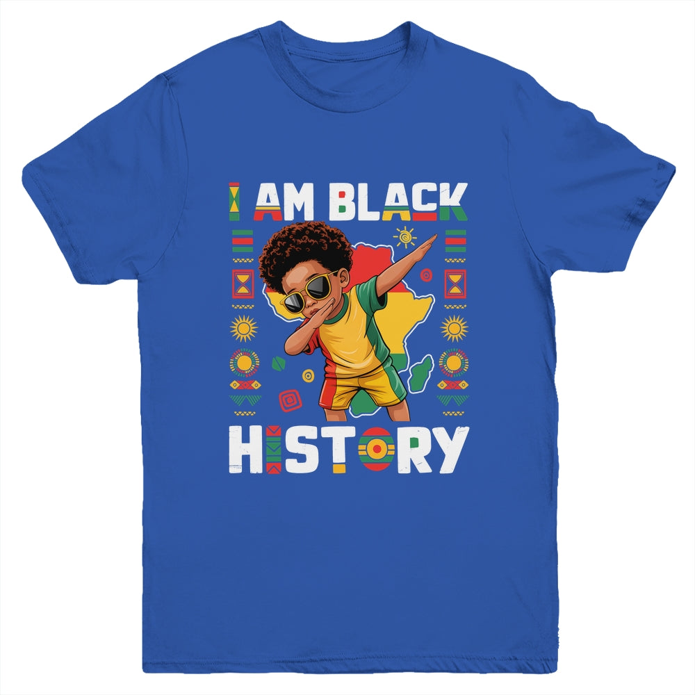 Dabbing Boy I Am Black History Month African American Kids Youth Shirt | siriusteestore