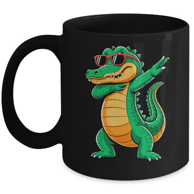 Dabbing Crocodile With Sunglasses Alligator Boy Kids Mug | siriusteestore