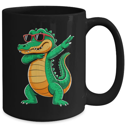Dabbing Crocodile With Sunglasses Alligator Boy Kids Mug | siriusteestore