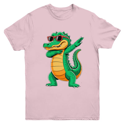 Dabbing Crocodile With Sunglasses Alligator Boy Kids Youth Shirt | siriusteestore