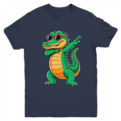 Dabbing Crocodile With Sunglasses Alligator Boy Kids Youth Shirt | siriusteestore