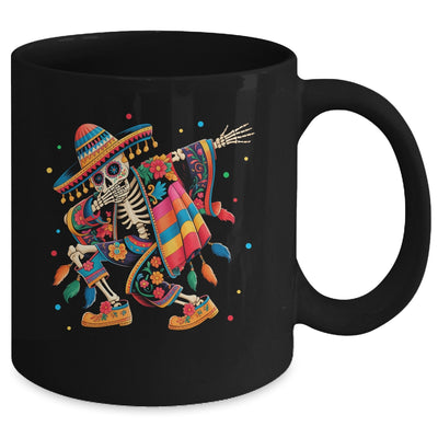 Dabbing Skeleton Cinco De Mayo Fiesta Mexican Sombreros Men Mug | siriusteestore