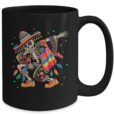 Dabbing Skeleton Cinco De Mayo Fiesta Mexican Sombreros Men Mug | siriusteestore
