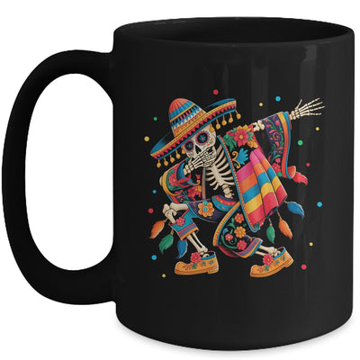 Dabbing Skeleton Cinco De Mayo Fiesta Mexican Sombreros Men Mug | siriusteestore
