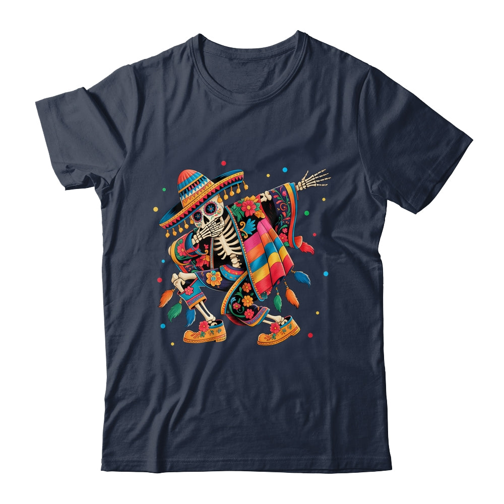 Dabbing Skeleton Cinco De Mayo Fiesta Mexican Sombreros Men Shirt & Tank Top | siriusteestore