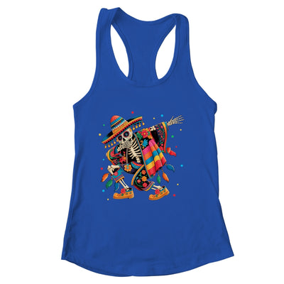 Dabbing Skeleton Cinco De Mayo Fiesta Mexican Sombreros Men Shirt & Tank Top | siriusteestore