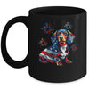 Dachshund Dog 4th Of July American Flag For Men Women Girls Mug | siriusteestore