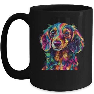 Dachshund Dog Colorful Face Dog Lover Men Women Mug | siriusteestore