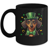 Dachshund St Patricks Day Leprechaun Shamrock Irish Mug | siriusteestore