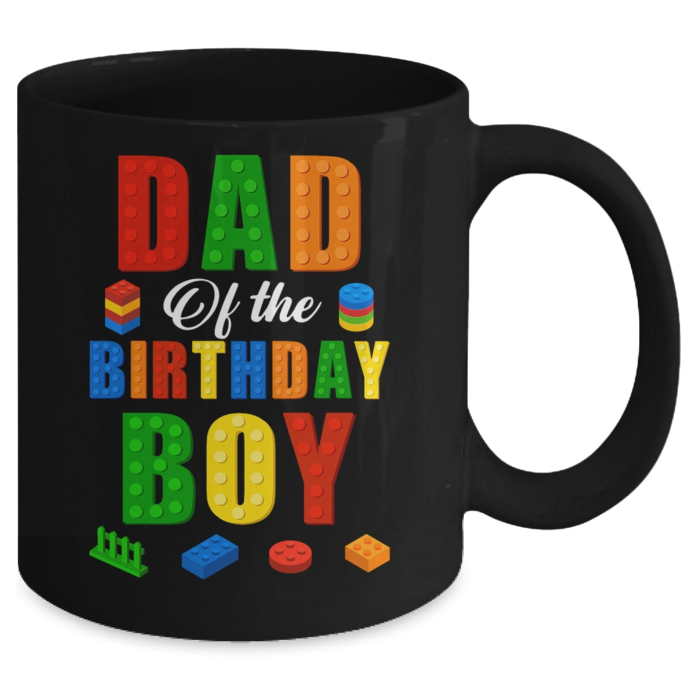 Dad Birthday Boy Master Builder Building Bricks Blocks Mug | siriusteestore