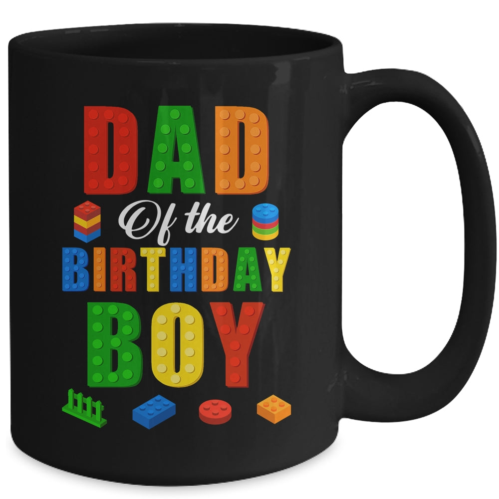 Dad Birthday Boy Master Builder Building Bricks Blocks Mug | siriusteestore