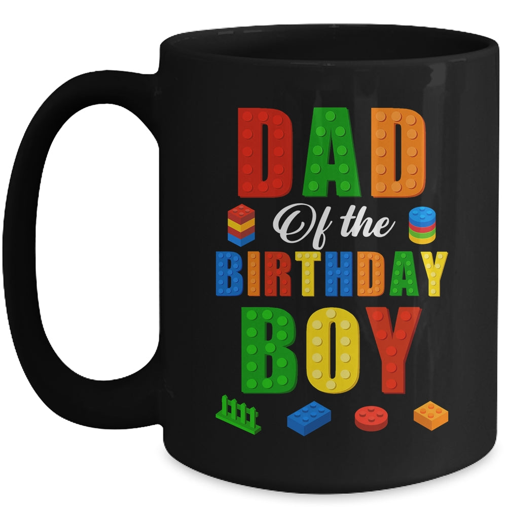 Dad Birthday Boy Master Builder Building Bricks Blocks Mug | siriusteestore