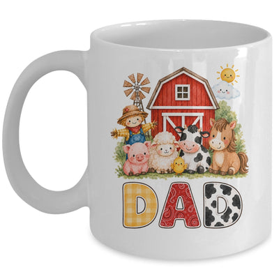 Dad Farm Cow 1St Birthday Girl Boy Matching Family Mug | siriusteestore
