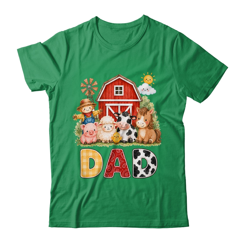 Dad Farm Cow 1St Birthday Girl Boy Matching Family Shirt & Hoodie | siriusteestore