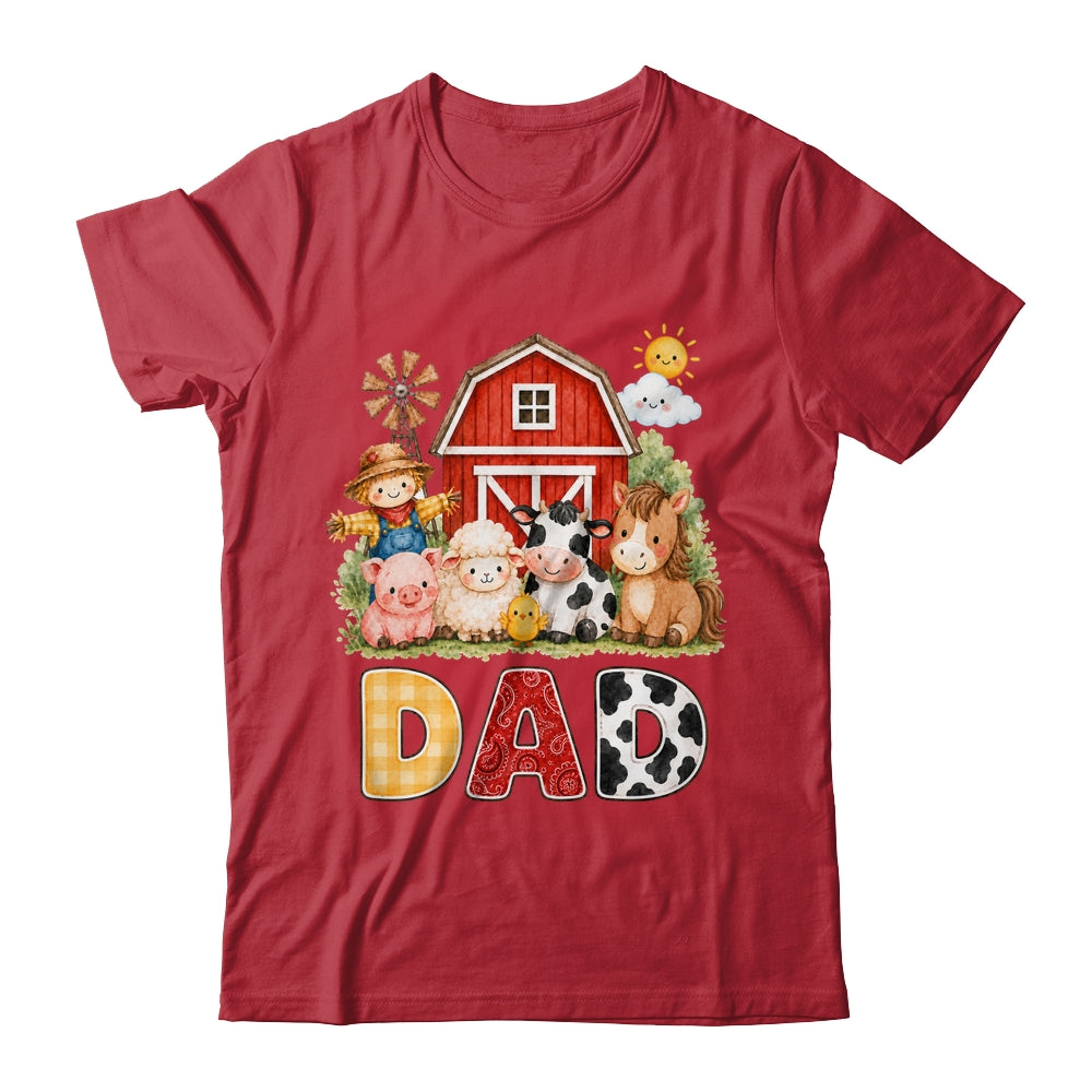 Dad Farm Cow 1St Birthday Girl Boy Matching Family Shirt & Hoodie | siriusteestore
