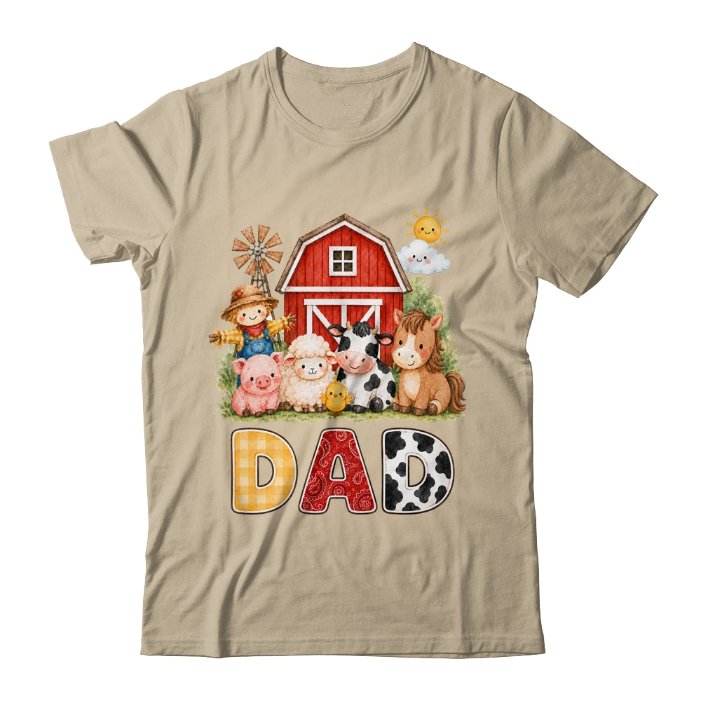 Dad Farm Cow 1St Birthday Girl Boy Matching Family Shirt & Hoodie | siriusteestore