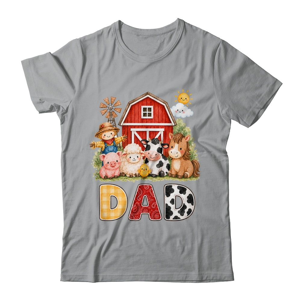 Dad Farm Cow 1St Birthday Girl Boy Matching Family Shirt & Hoodie | siriusteestore