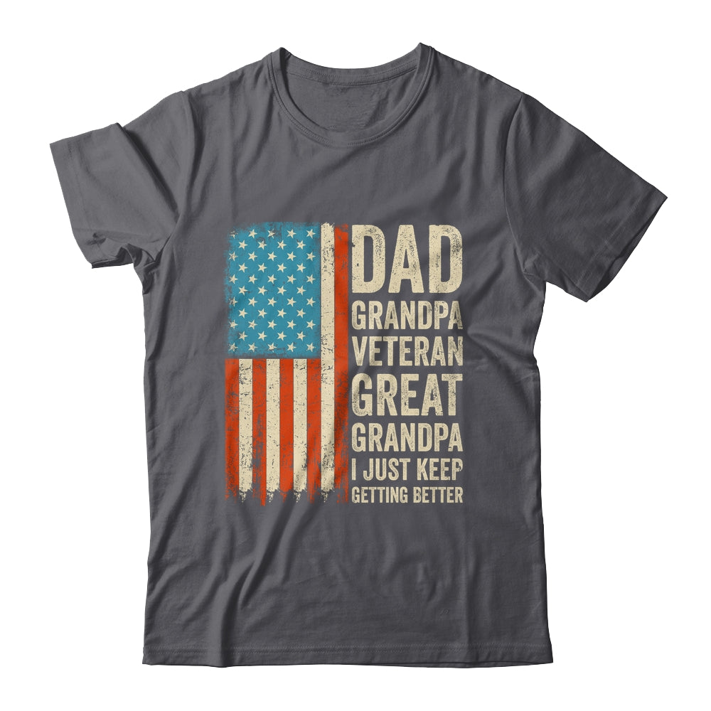 Dad Grandpa Veteran Great Grandpa From Grandkids Fathers Day Shirt & Hoodie | siriusteestore