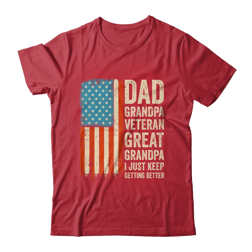 Dad Grandpa Veteran Great Grandpa From Grandkids Fathers Day Shirt & Hoodie | siriusteestore