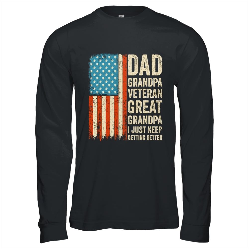 Dad Grandpa Veteran Great Grandpa From Grandkids Fathers Day Shirt & Hoodie | siriusteestore