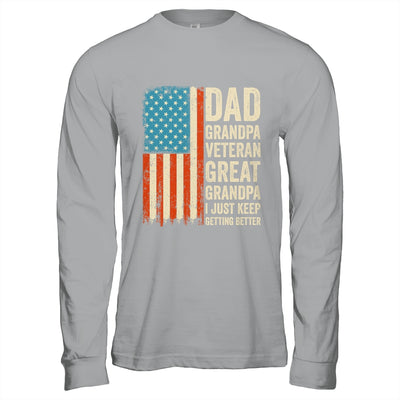 Dad Grandpa Veteran Great Grandpa From Grandkids Fathers Day Shirt & Hoodie | siriusteestore