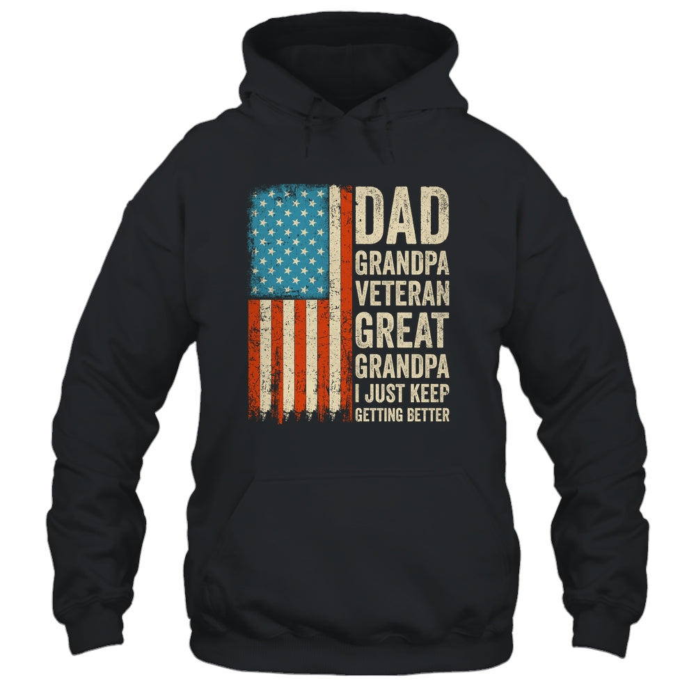 Dad Grandpa Veteran Great Grandpa From Grandkids Fathers Day Shirt & Hoodie | siriusteestore