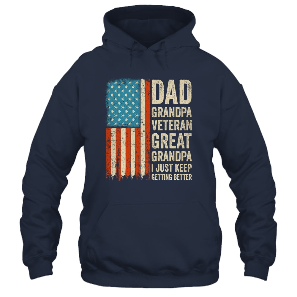 Dad Grandpa Veteran Great Grandpa From Grandkids Fathers Day Shirt & Hoodie | siriusteestore