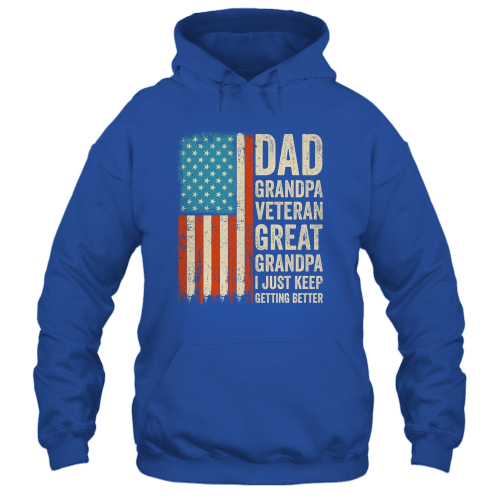 Dad Grandpa Veteran Great Grandpa From Grandkids Fathers Day Shirt & Hoodie | siriusteestore