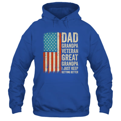 Dad Grandpa Veteran Great Grandpa From Grandkids Fathers Day Shirt & Hoodie | siriusteestore
