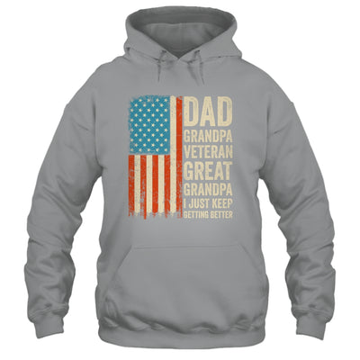 Dad Grandpa Veteran Great Grandpa From Grandkids Fathers Day Shirt & Hoodie | siriusteestore