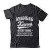 Dad Knows Everything Fathers Day Birthday Christmas Shirt & Hoodie | siriusteestore