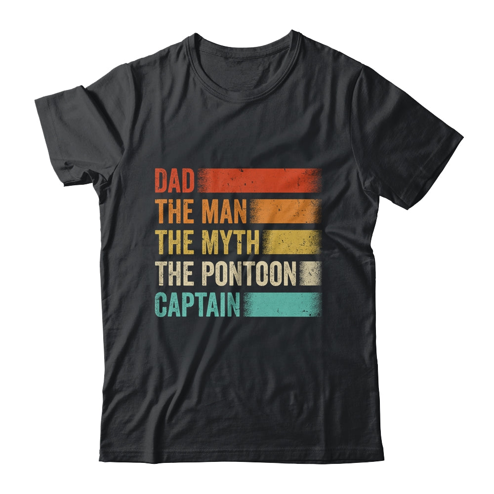 Dad Man Myth Pontoon Captain Funny Pontoon For Men Vintage Shirt & Hoodie | siriusteestore
