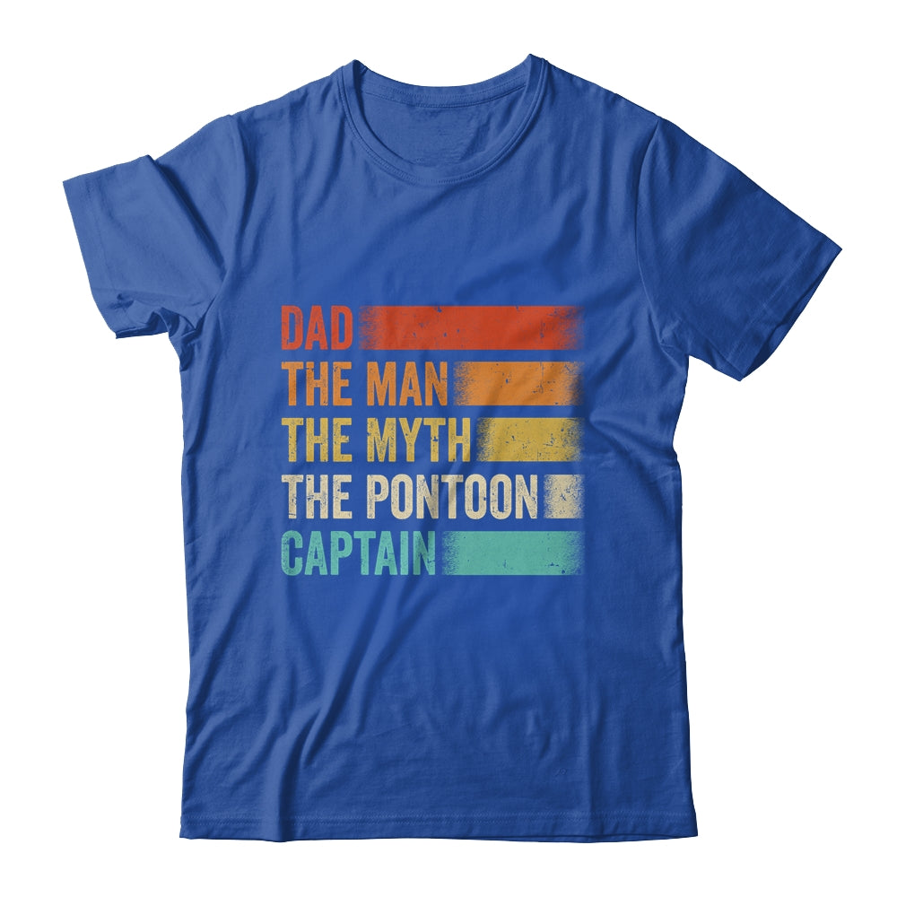 Dad Man Myth Pontoon Captain Funny Pontoon For Men Vintage Shirt & Hoodie | siriusteestore