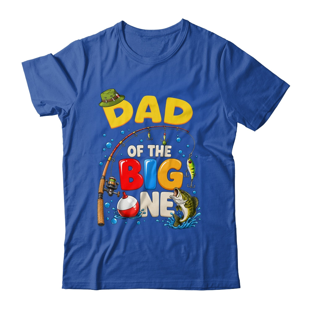 Dad Of The Big One Fishing Birthday Boy Family Party Shirt & Hoodie | siriusteestore
